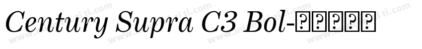 Century Supra C3 Bol字体转换